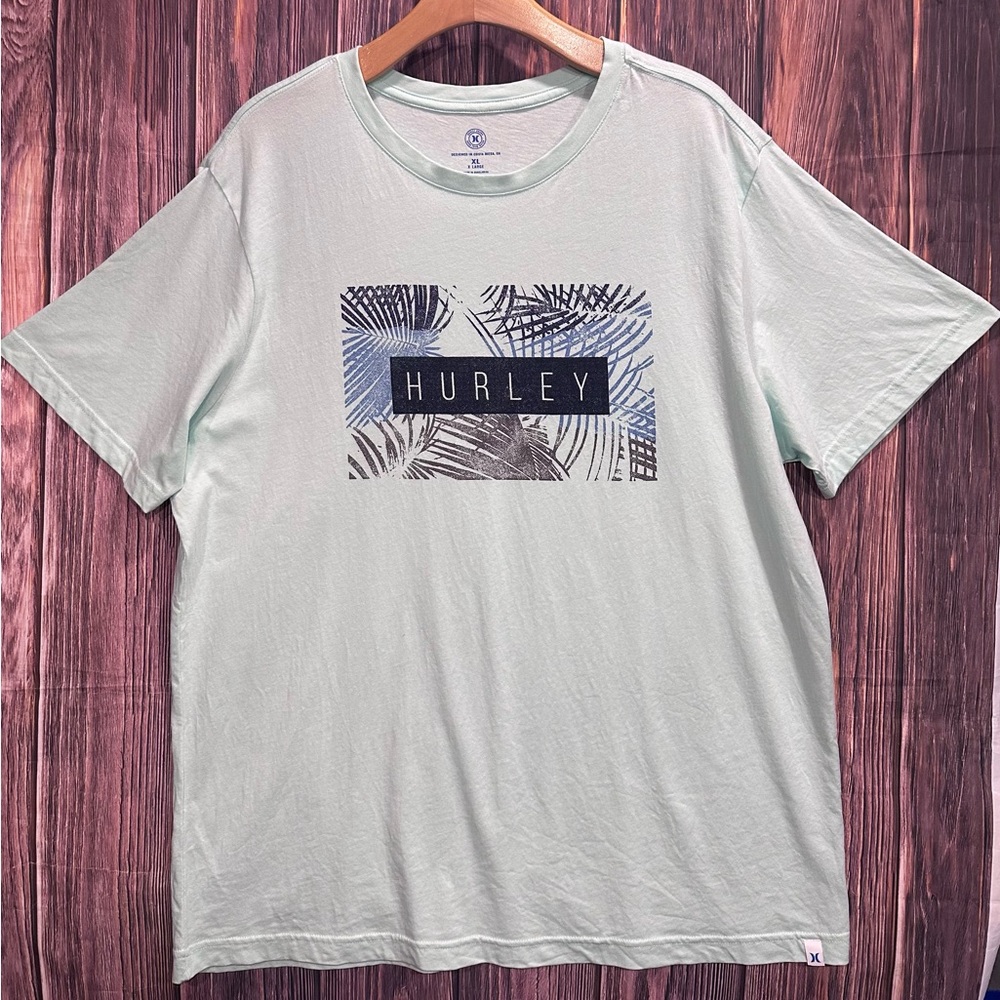 Hurley Light Green Graphic Tee - Men’s XL